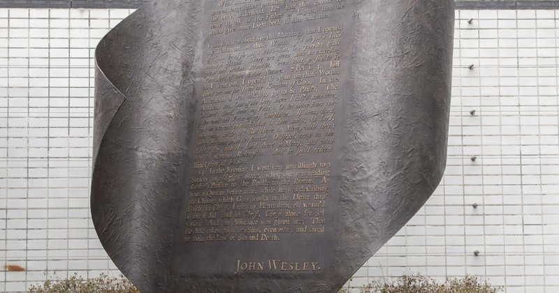 John Wesley's Conversion Place Memorial - The 'Aldersgate Flame ...