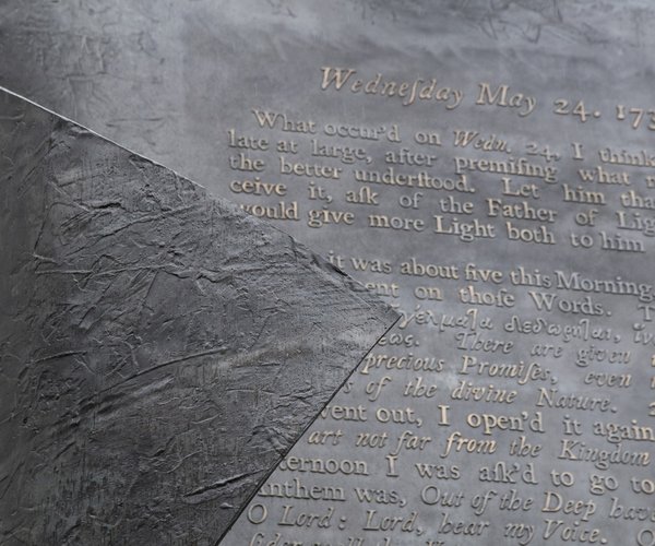 John Wesley's Conversion Place Memorial - The 'Aldersgate Flame ...