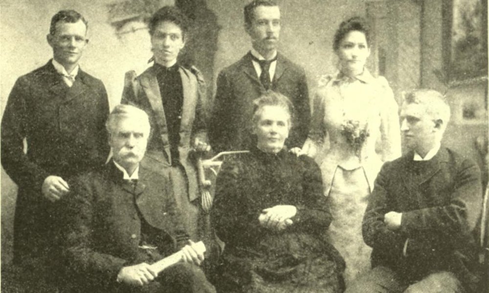 Photograph of first methodist missionaries in Canada, Saskatchwen