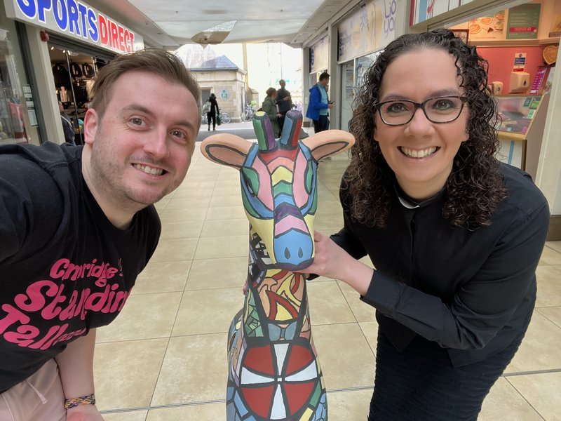 Methodist Giraffes in Cambridge Methodist Church